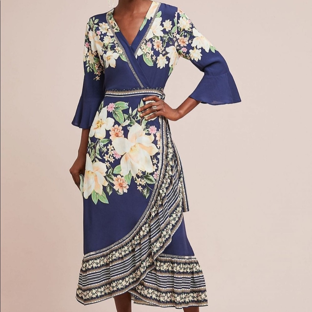 FARM Rio VALENTINA WRAP DRESS for Anthropologie